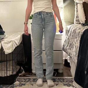 Abercrombie Curve Love Straight Leg Jeans